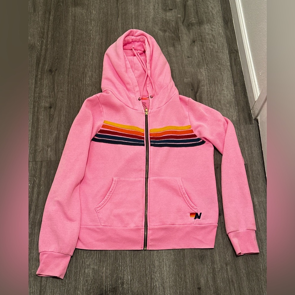 Aviator nation pink sweater